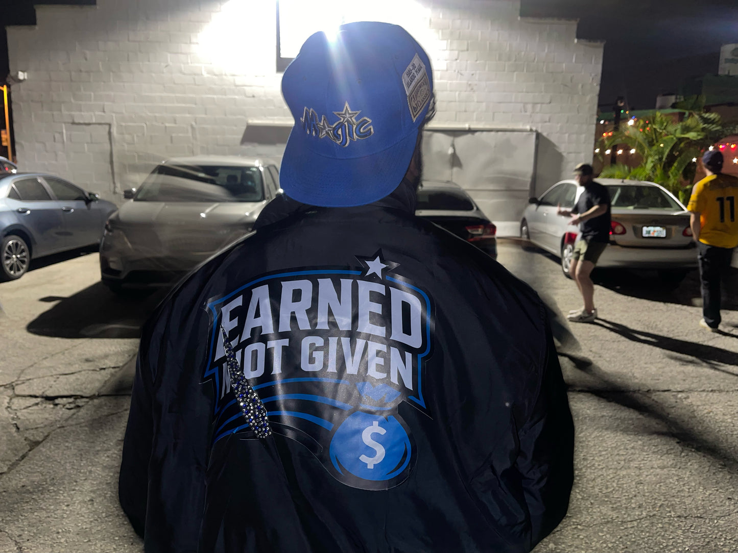 Earned Not Given Varsity Money Bag Jacket